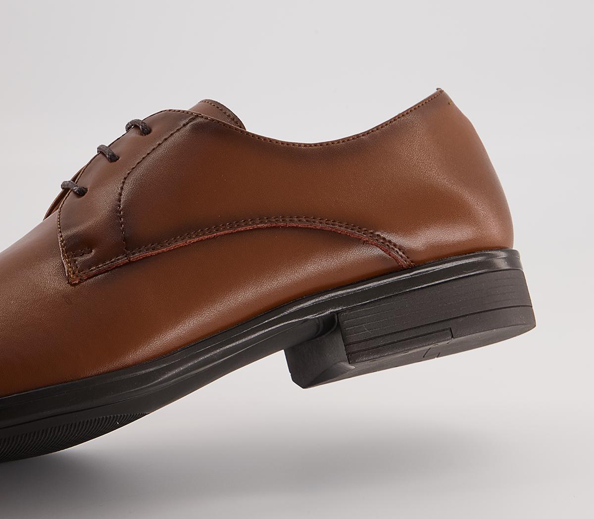 Office Micro 2 Plain Derby Shoes Office Micro 2 Plain Derby Shoes Tan Leather