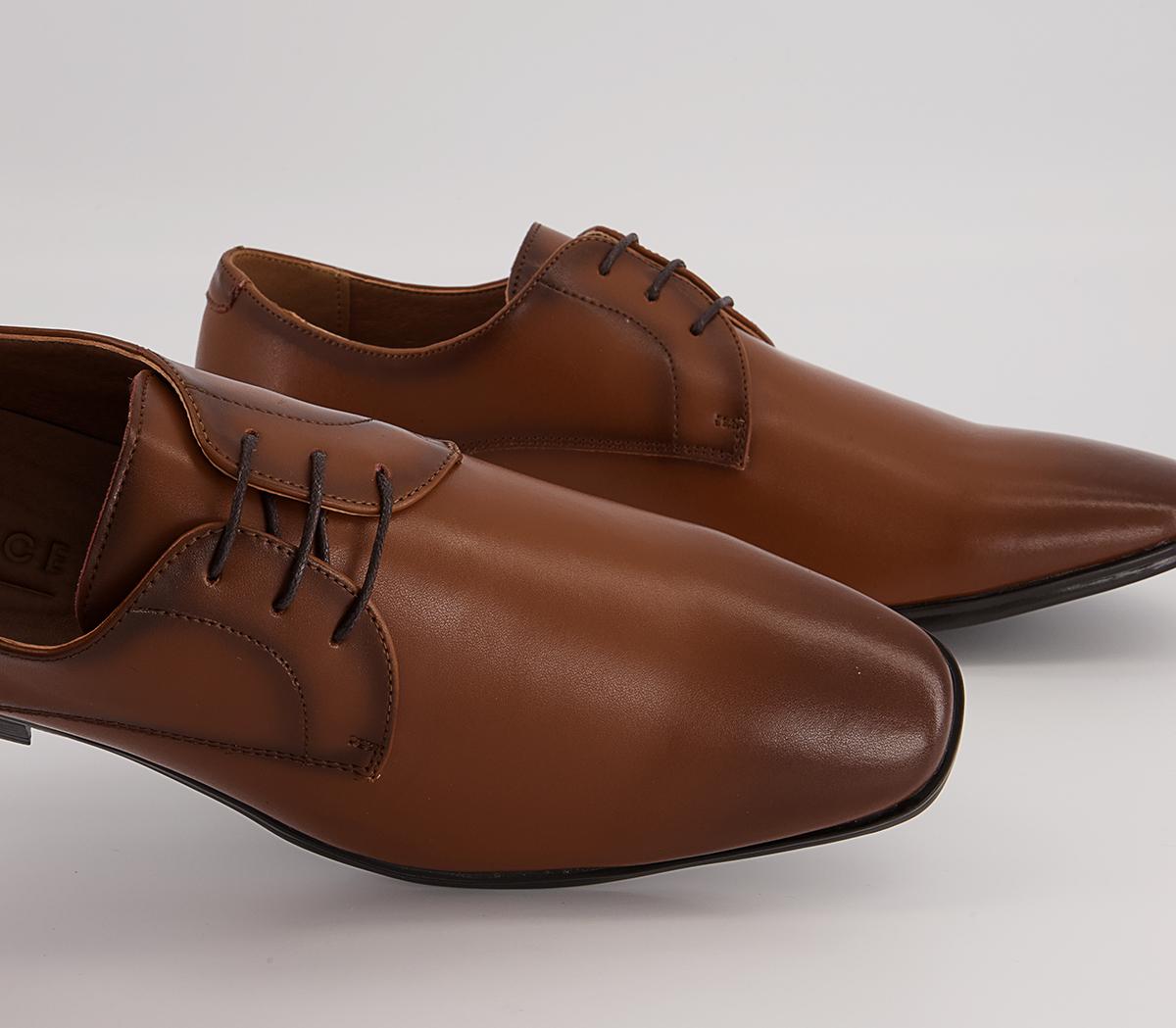 Office Micro 2 Plain Derby Shoes Office Micro 2 Plain Derby Shoes Tan Leather