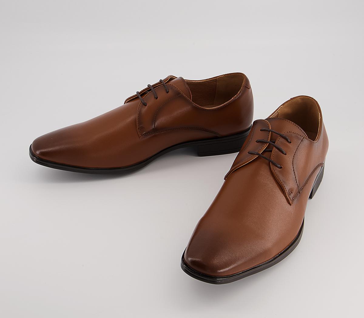 Office Micro 2 Plain Derby Shoes Office Micro 2 Plain Derby Shoes Tan Leather