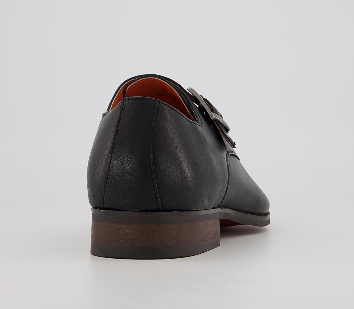 Office Montague Single Monk Shoes Office Montague Single Monk Shoes Black Leather