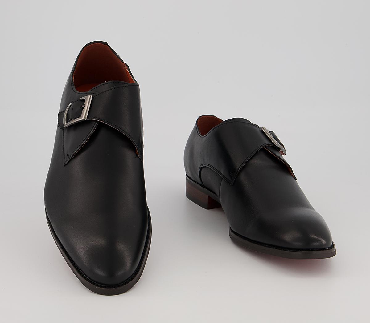 Office Montague Single Monk Shoes Office Montague Single Monk Shoes Black Leather