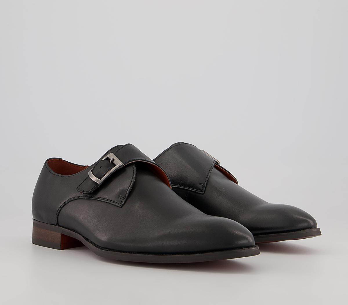 Office Montague Single Monk Shoes Office Montague Single Monk Shoes Black Leather