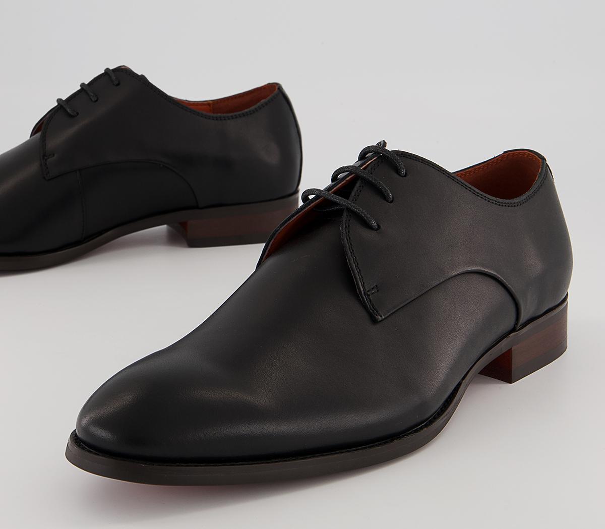 Office Miguel Three Eye Derby Shoes Office Miguel Three Eye Derby Shoes Black Leather