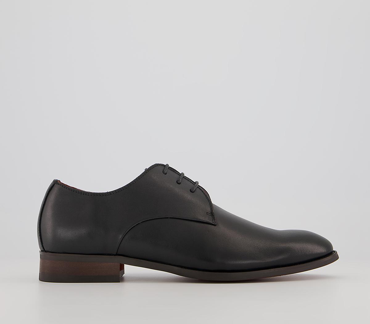 OFFICEMiguel Three Eye Derby ShoesBlack Leather