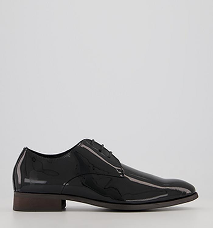 Office Miguel Three Eye Derby Shoes Black Patent