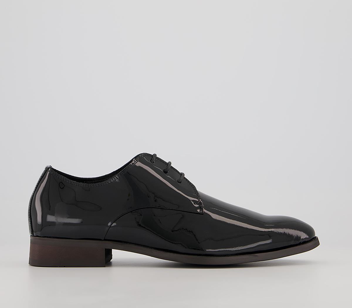 OfficeMiguel Three Eye Derby Shoes OfficeMiguel Three Eye Derby ShoesBlack Patent