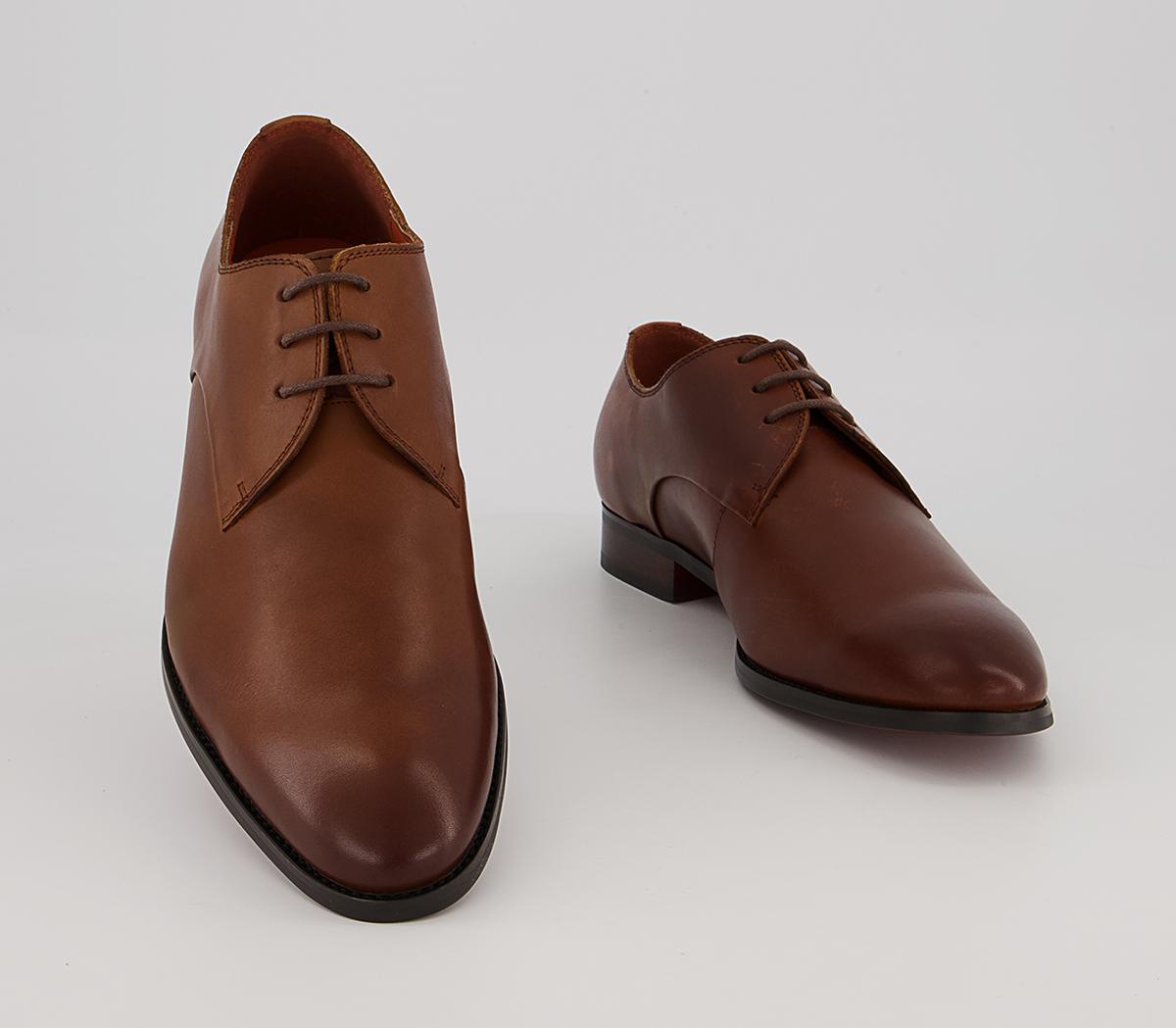 Office Miguel Three Eye Derby Shoes Office Miguel Three Eye Derby Shoes Tan Leather