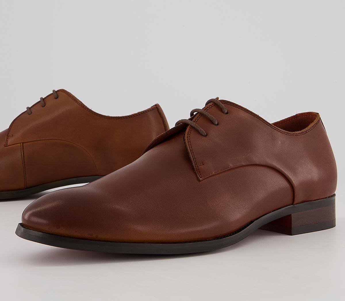 Office Miguel Three Eye Derby Shoes Office Miguel Three Eye Derby Shoes Tan Leather