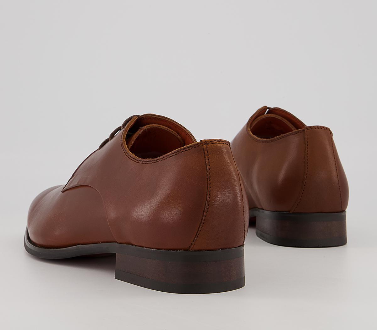 Office Miguel Three Eye Derby Shoes Office Miguel Three Eye Derby Shoes Tan Leather