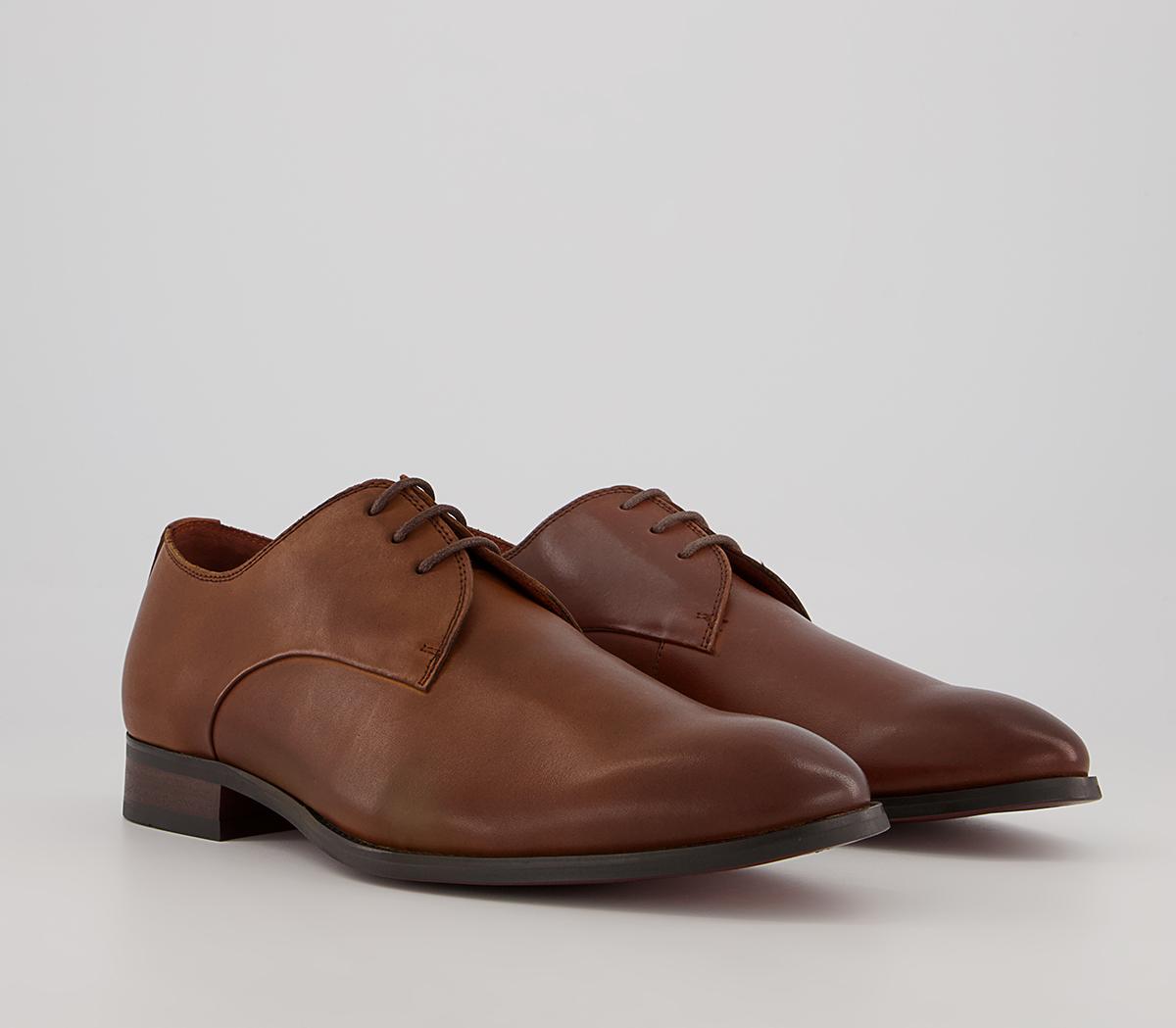 Office Miguel Three Eye Derby Shoes Office Miguel Three Eye Derby Shoes Tan Leather