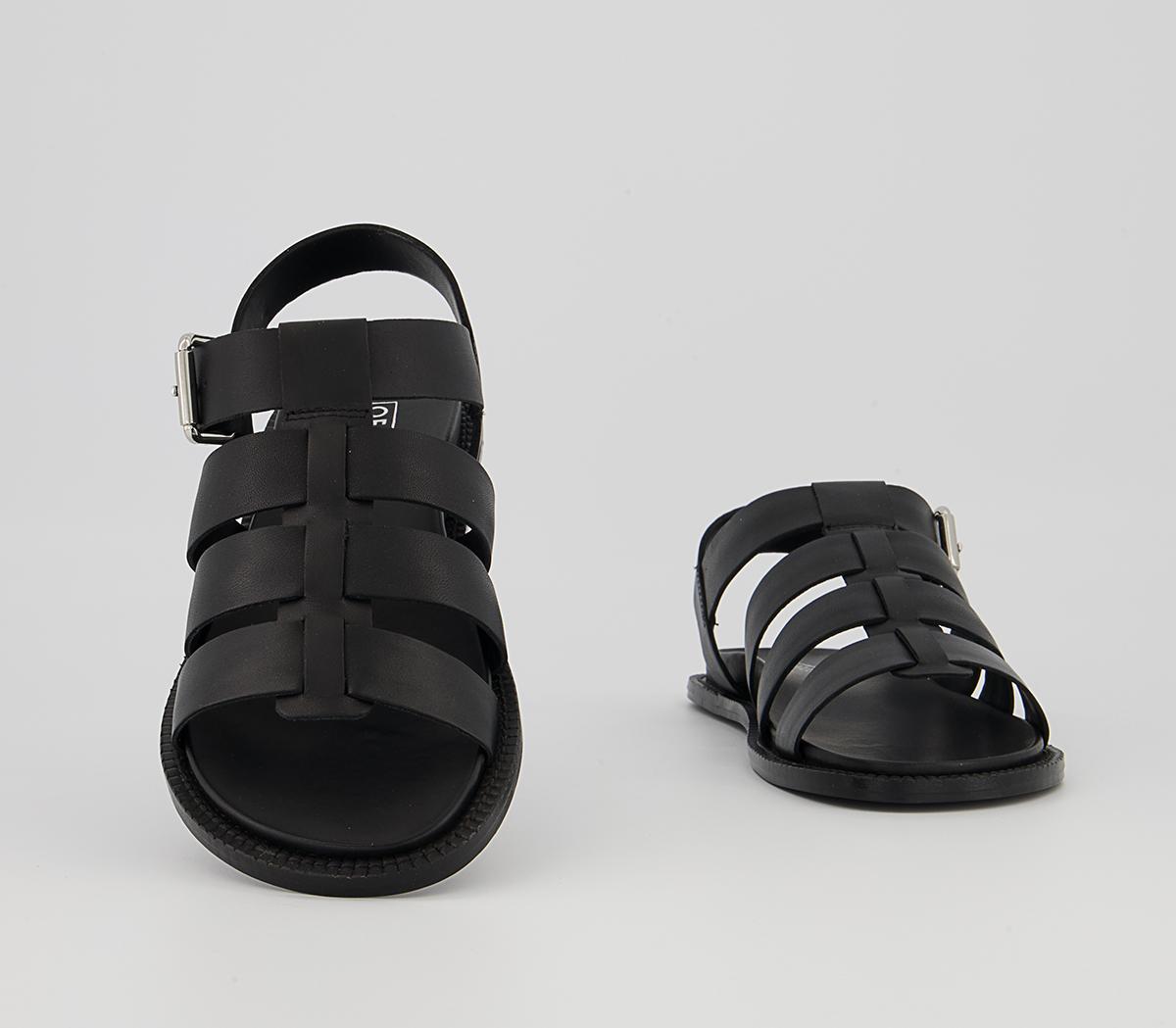 Office Sacrifice Fishermans Sandals Office Sacrifice Fishermans Sandals Black Leather