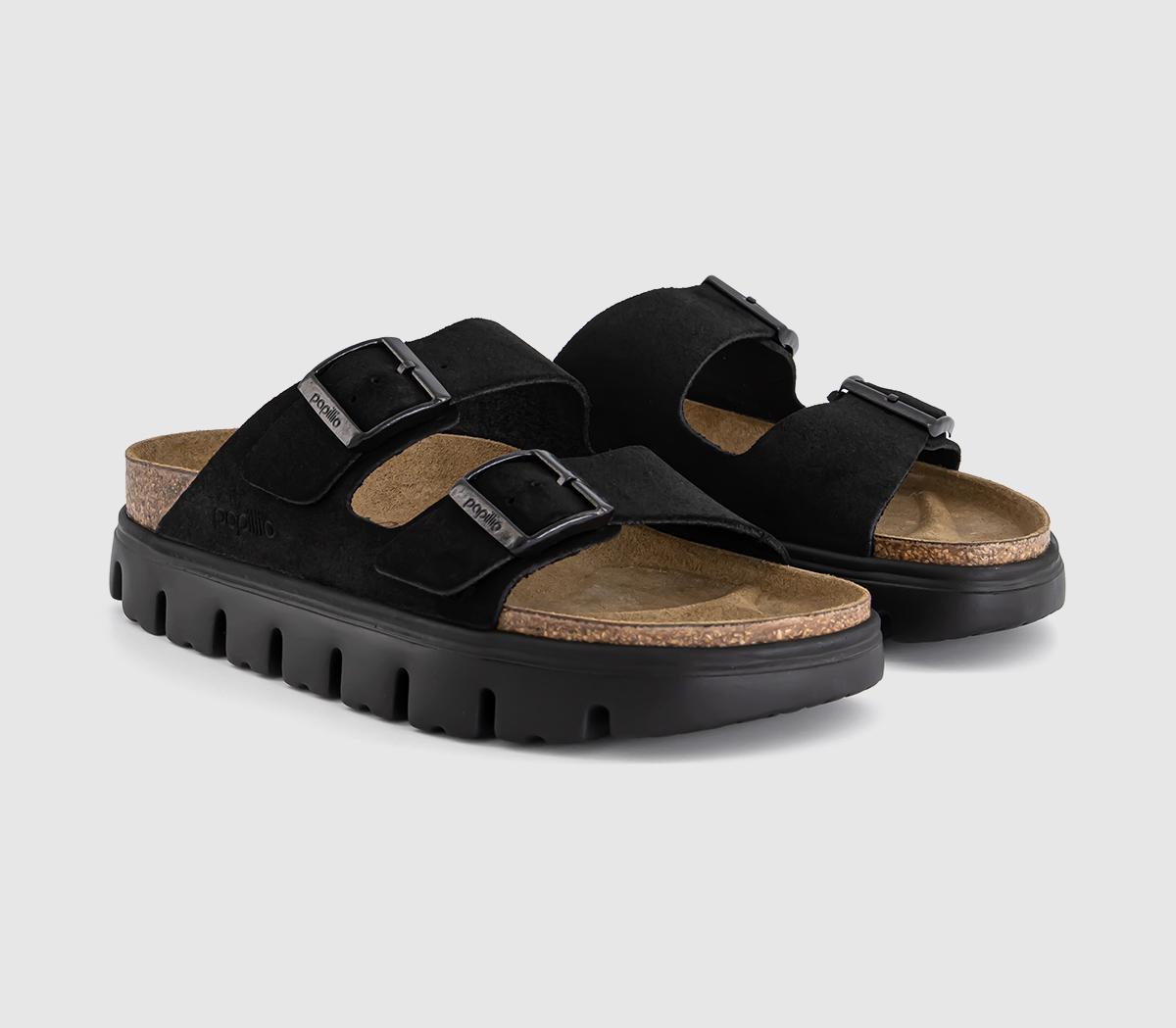 BIRKENSTOCKArizona Chunky Sandals BIRKENSTOCKArizona Chunky SandalsBlack Black Suede