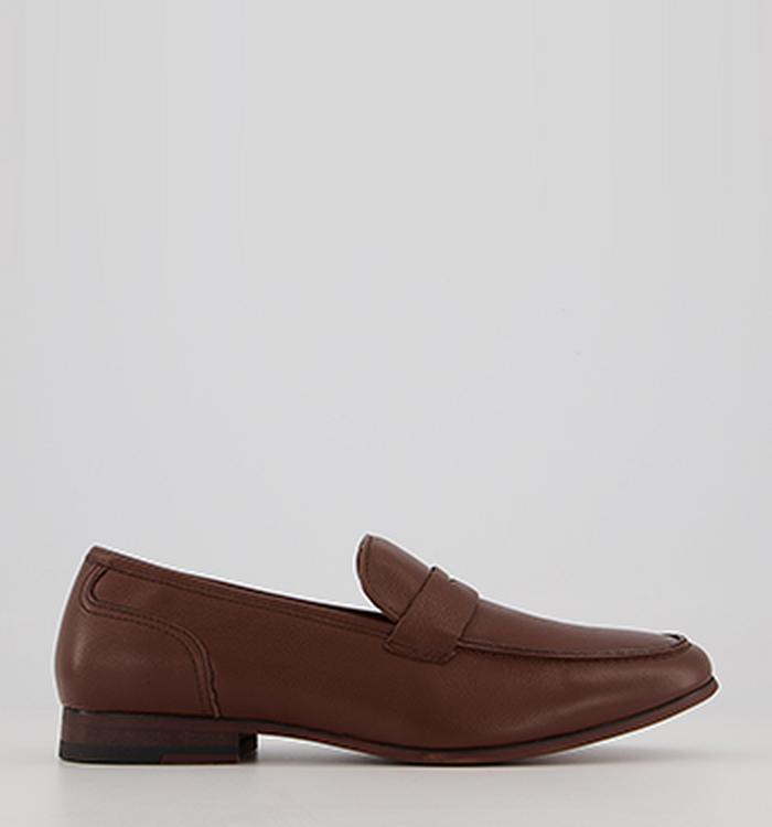 Office Marvellous Summer Saddle Loafers Tan Leather