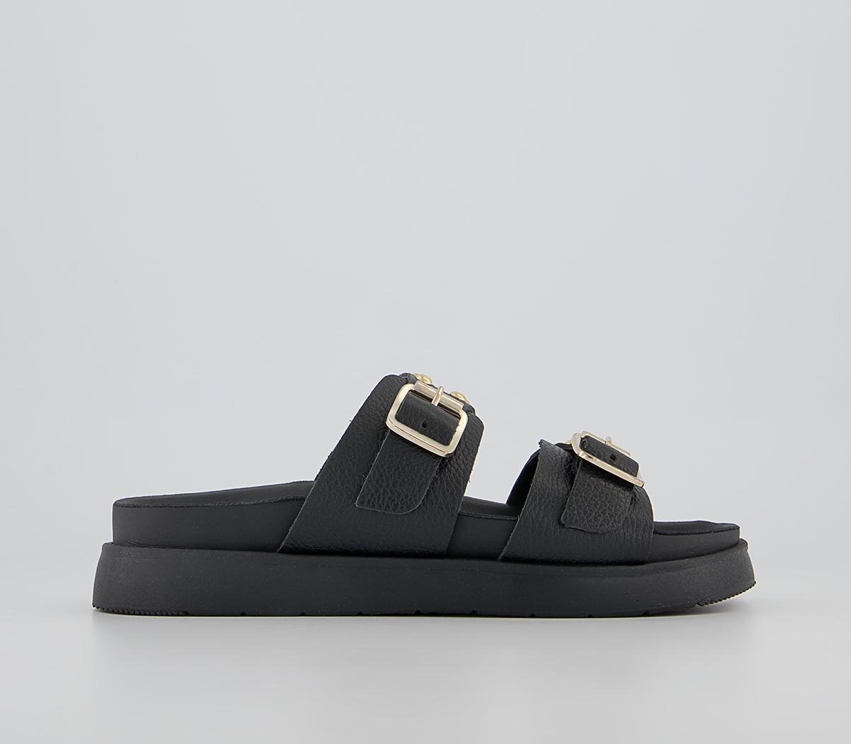 OfficeSending Studded Cleated Buckle SandalsBlack
