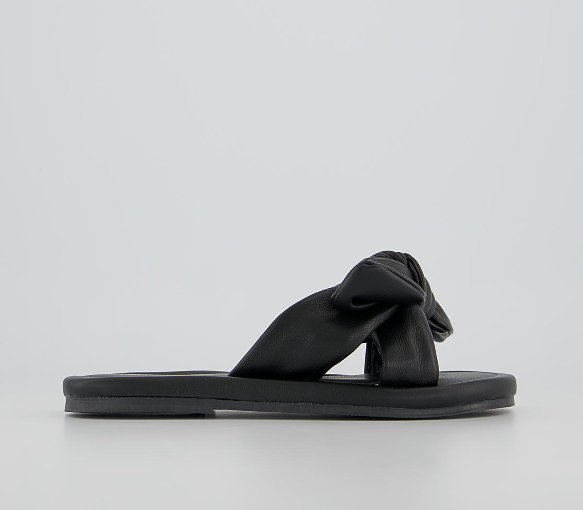 OFFICESweet Tooth Soft Bow Mules OFFICESweet Tooth Soft Bow MulesBlack Leather
