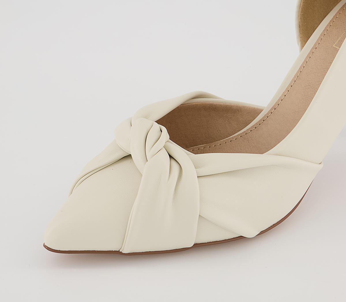 Office Magnolia Twisted Upper Court Heels Office Magnolia Twisted Upper Court Heels Off White