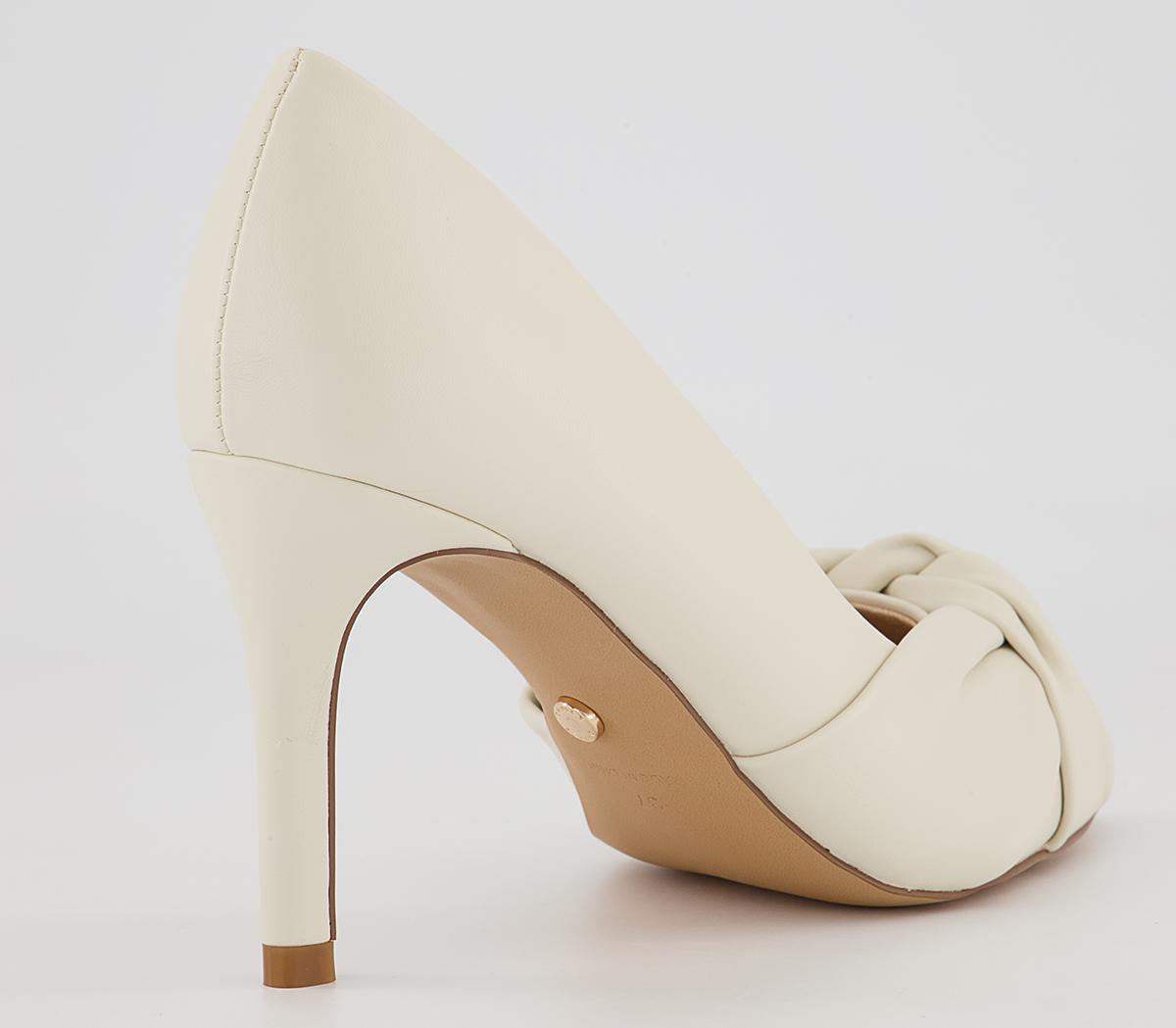 Office Magnolia Twisted Upper Court Heels Office Magnolia Twisted Upper Court Heels Off White
