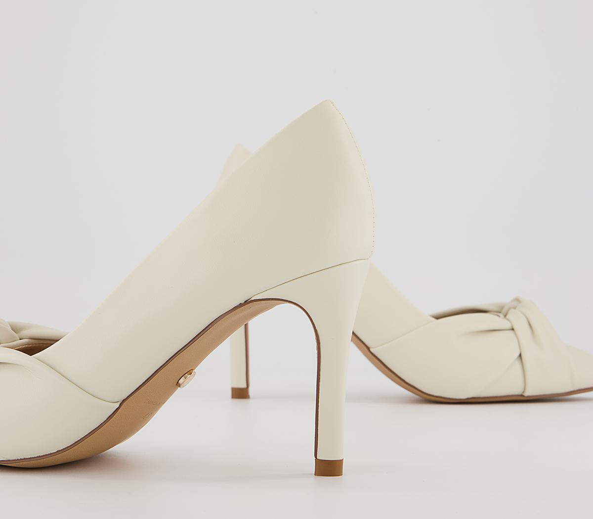 Office Magnolia Twisted Upper Court Heels Office Magnolia Twisted Upper Court Heels Off White