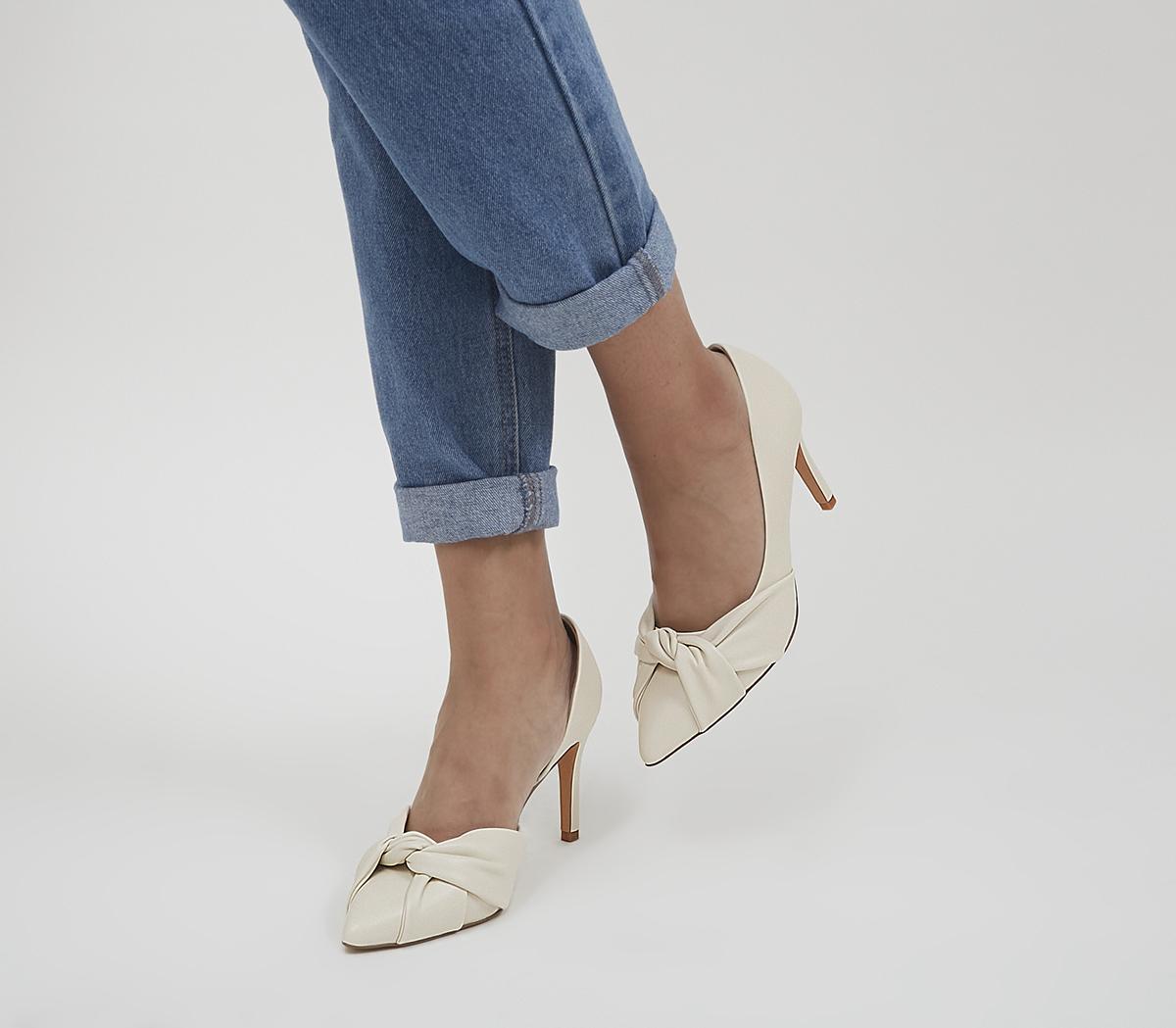 OfficeMagnolia Twisted Upper Court Heels OfficeMagnolia Twisted Upper Court HeelsOff White