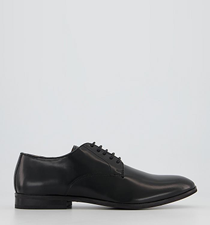 Hudson London Craigavon Derby Shoes Black Leather