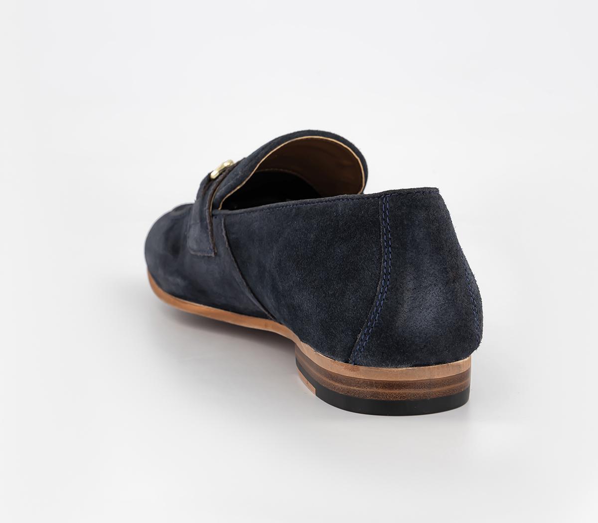 Walk LondonTerry Trim Loafers Walk LondonTerry Trim LoafersNavy Suede
