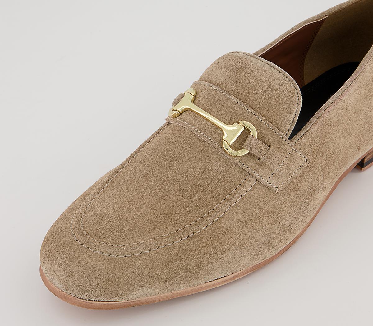 Walk London Terry Trim Loafers Walk London Terry Trim Loafers Flax Suede