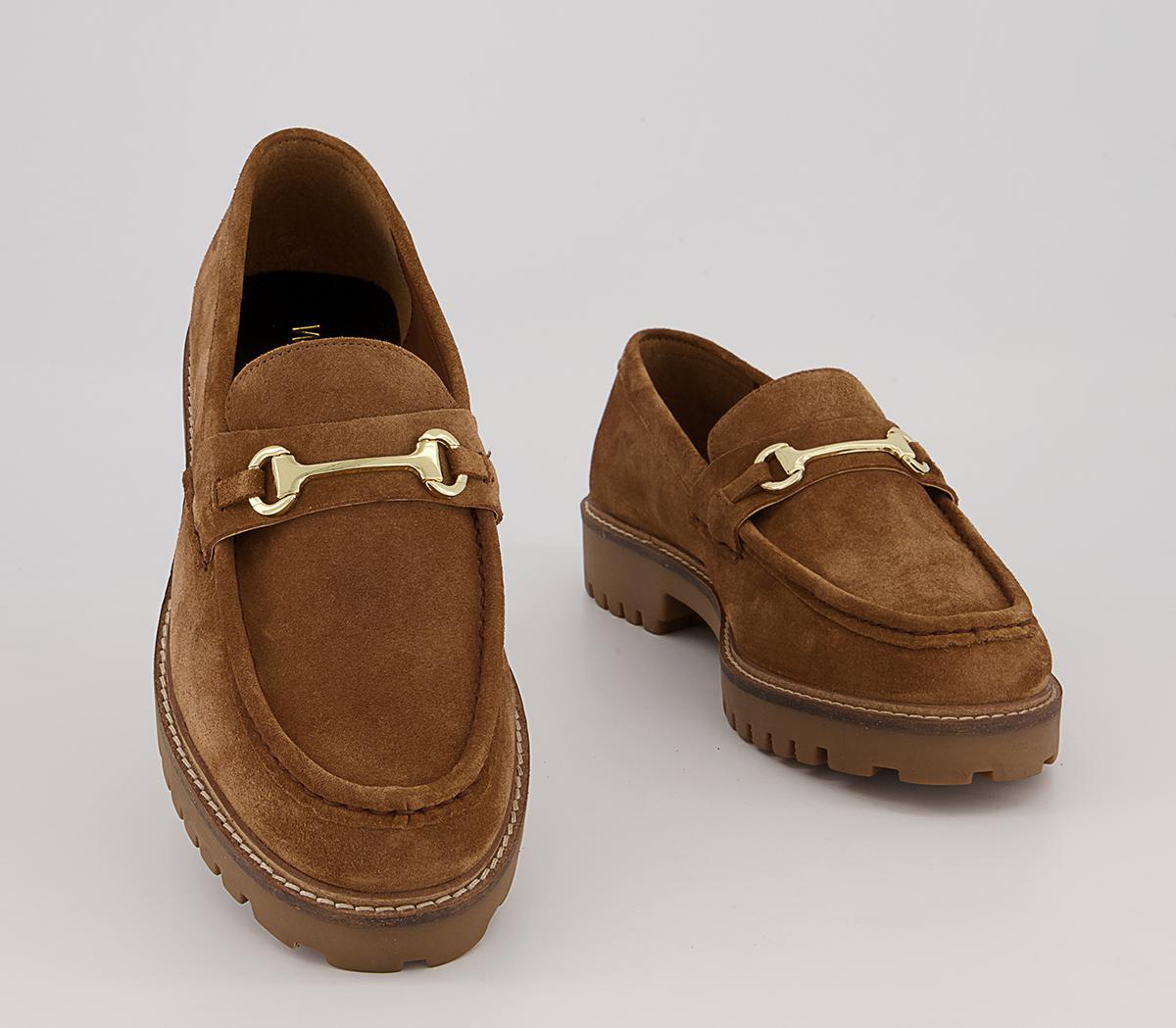 Walk London Sean Trim Loafers Walk London Sean Trim Loafers Carrot Tan Suede