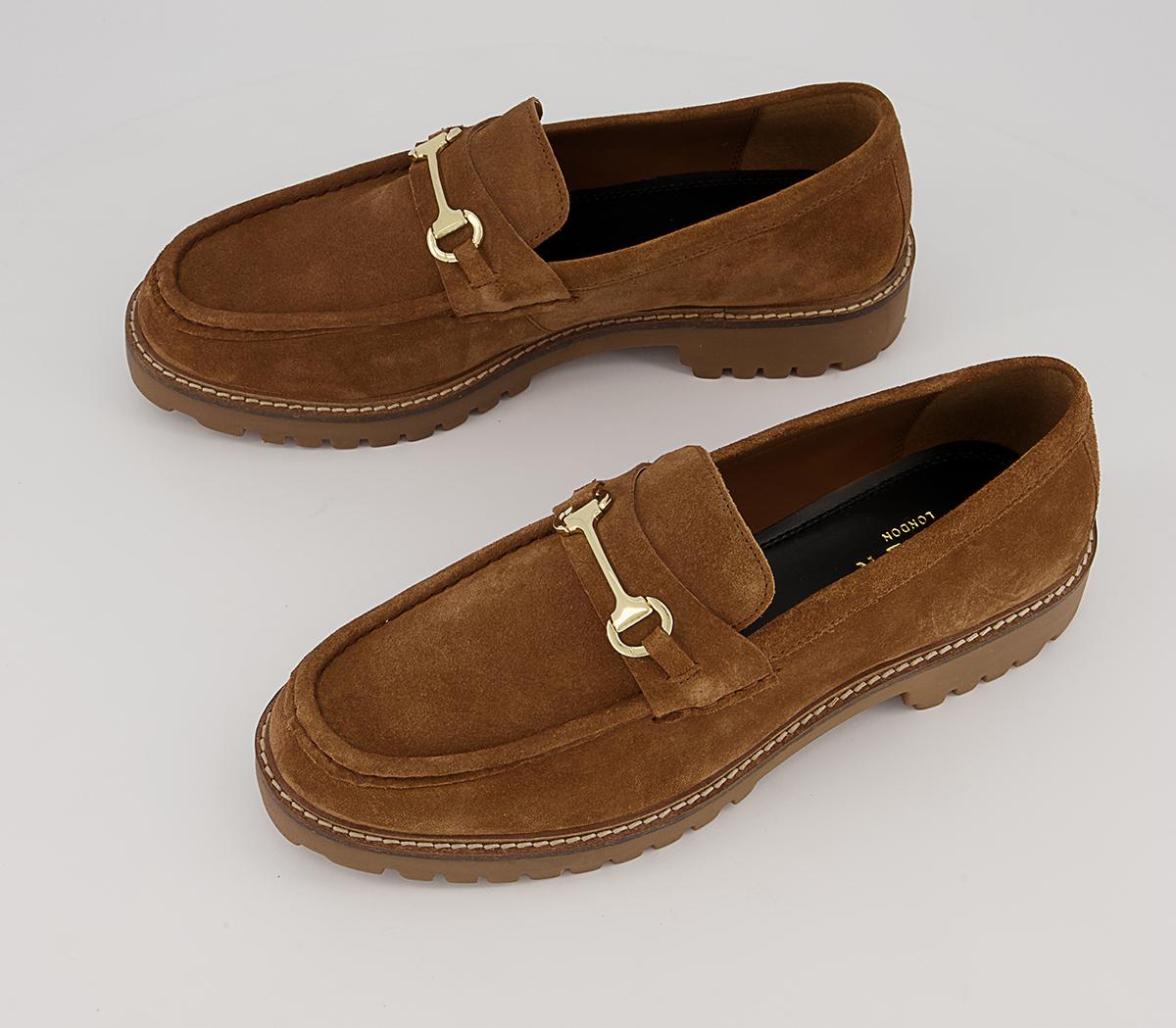 Walk London Sean Trim Loafers Walk London Sean Trim Loafers Carrot Tan Suede