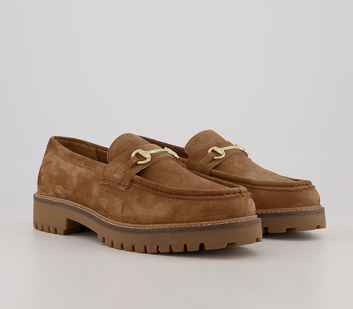 Walk London Sean Trim Loafers Walk London Sean Trim Loafers Carrot Tan Suede