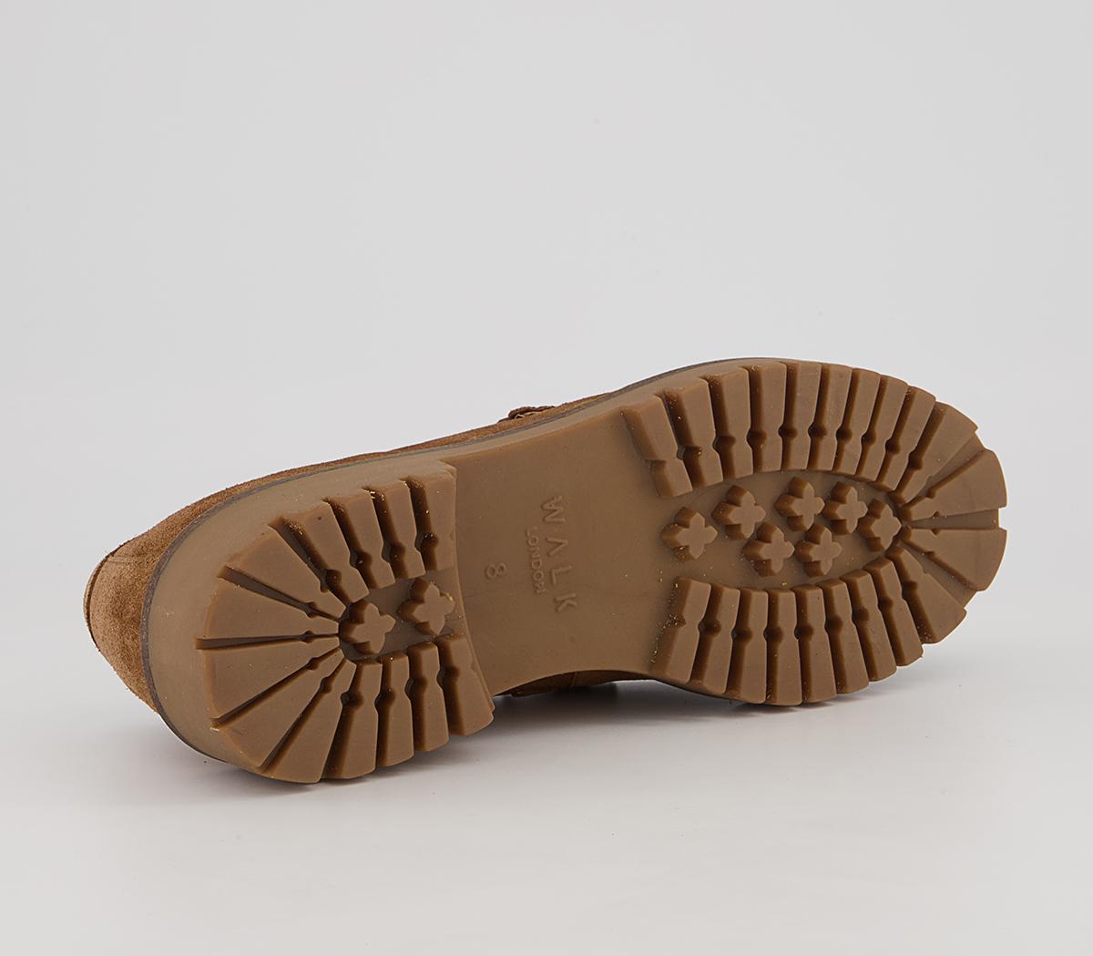 Walk London Sean Trim Loafers Walk London Sean Trim Loafers Carrot Tan Suede