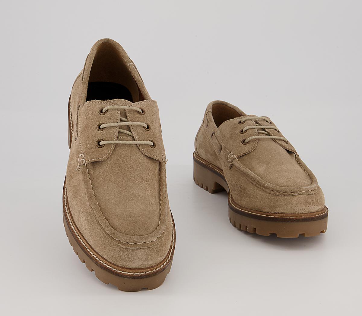 Walk London Sean Boat Shoes Walk London Sean Boat Shoes Flax Suede