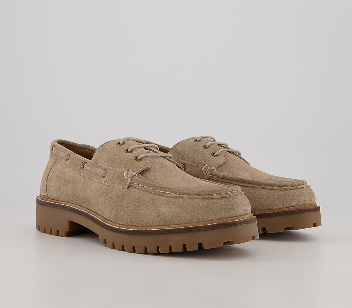 Walk London Sean Boat Shoes Walk London Sean Boat Shoes Flax Suede
