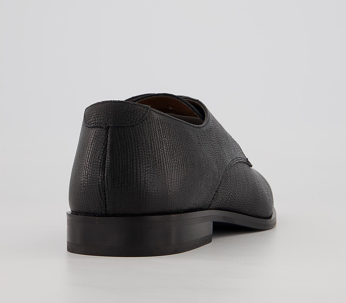 Walk London Florence Etched Derby Shoes Walk London Florence Etched Derby Shoes Black