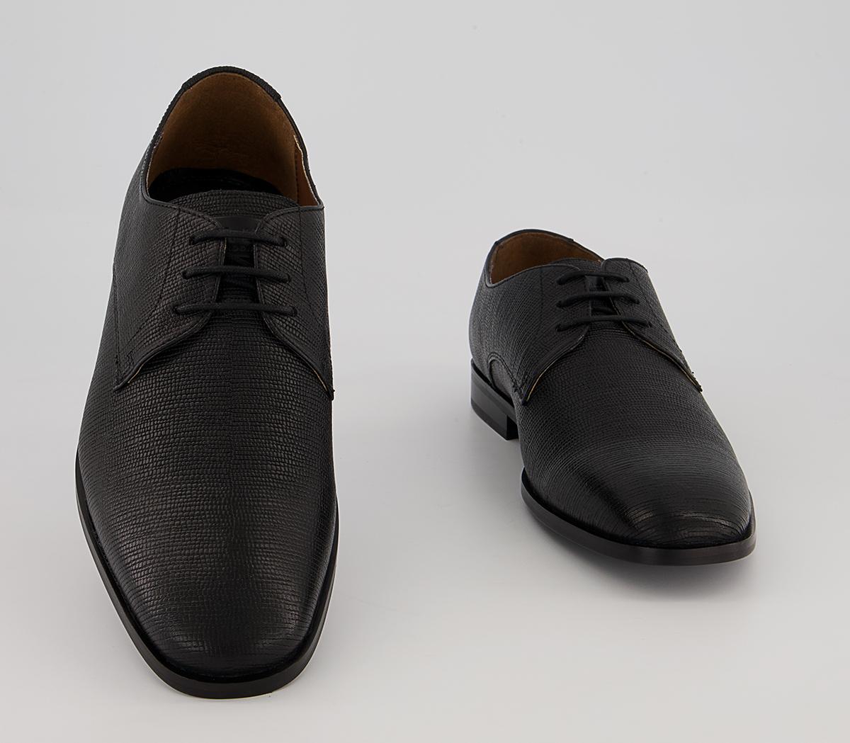 Walk London Florence Etched Derby Shoes Walk London Florence Etched Derby Shoes Black