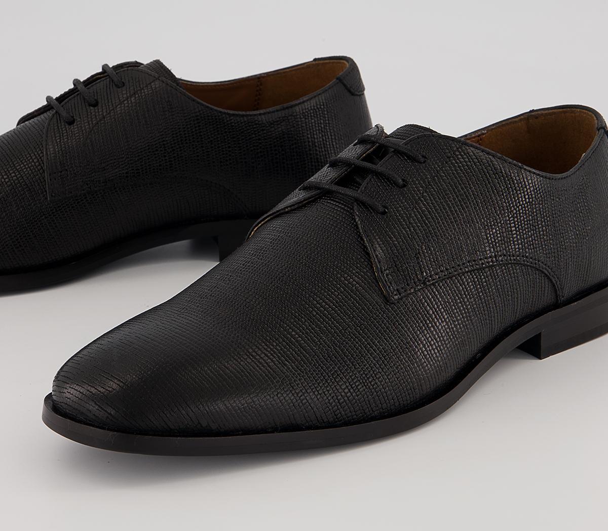 Walk London Florence Etched Derby Shoes Walk London Florence Etched Derby Shoes Black