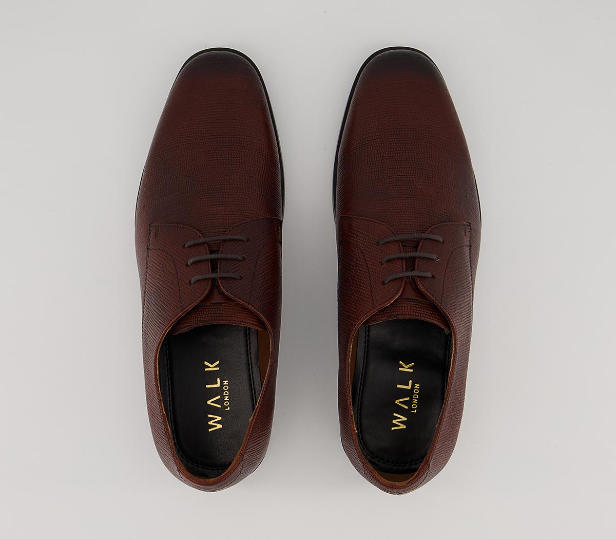 Walk London Florence Etched Derby Shoes Walk London Florence Etched Derby Shoes Brown
