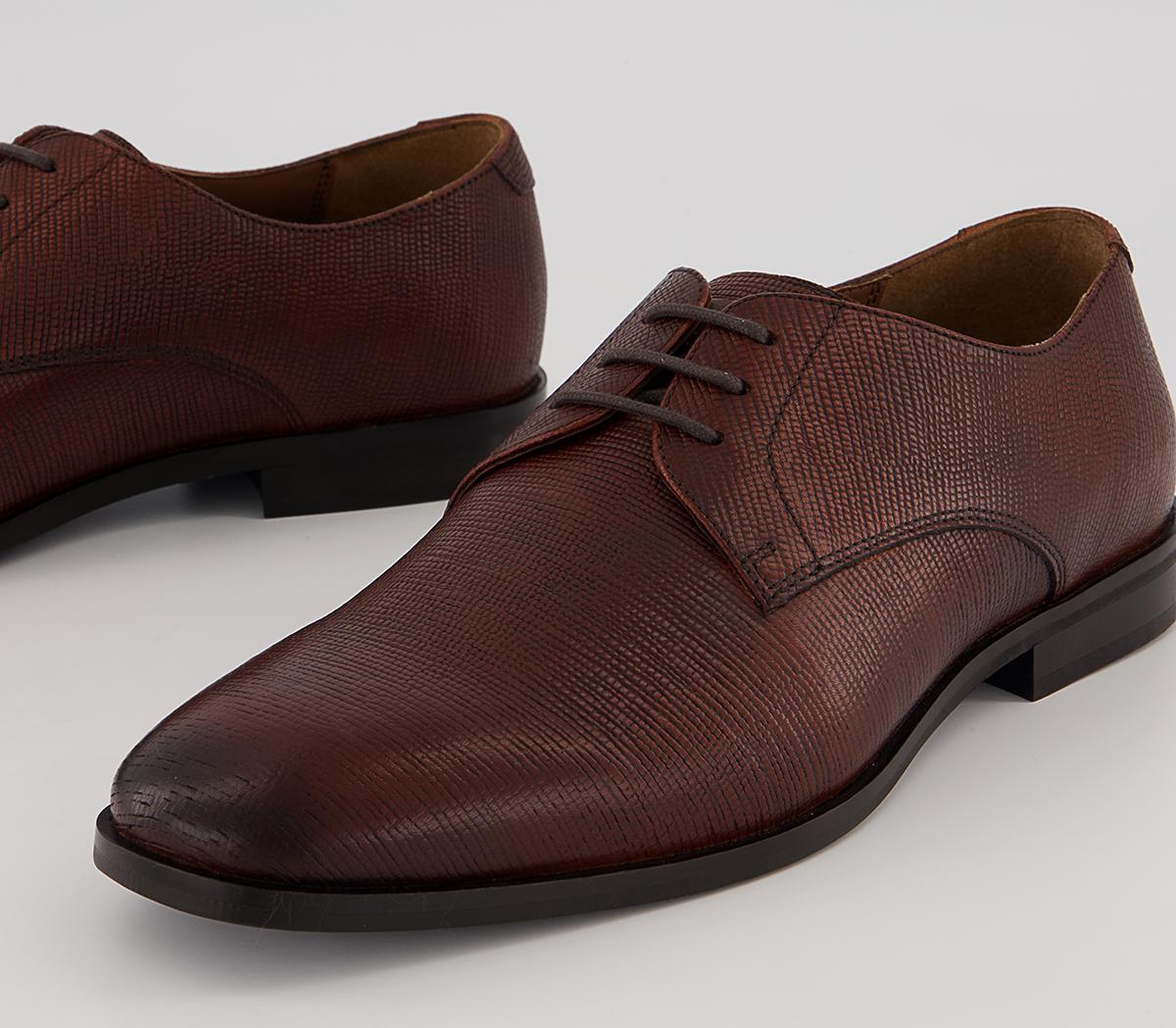 Walk London Florence Etched Derby Shoes Walk London Florence Etched Derby Shoes Brown