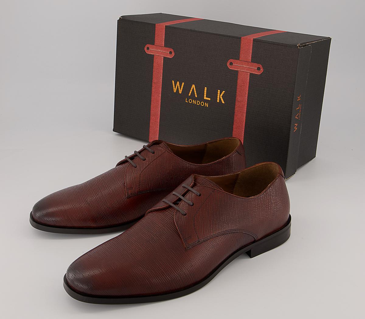 Walk London Florence Etched Derby Shoes Walk London Florence Etched Derby Shoes Brown