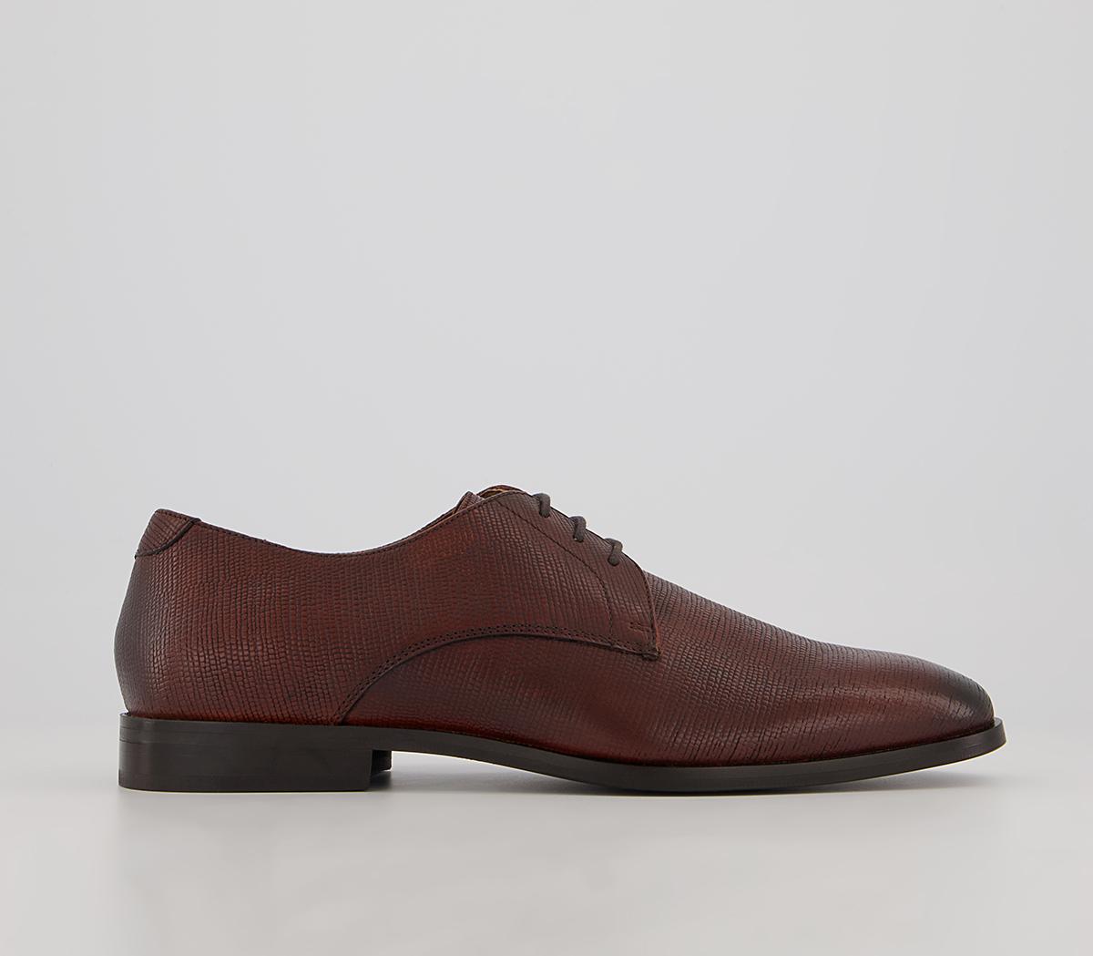 Walk LondonFlorence Etched Derby ShoesBrown