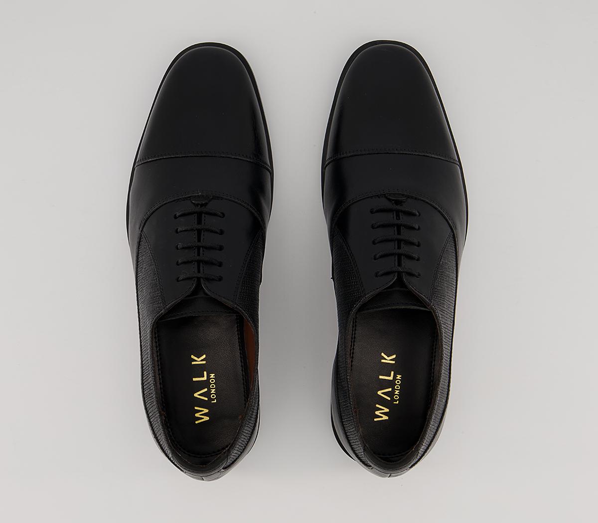 Walk London Florence Oxford Toe cap Shoes Walk London Florence Oxford Toe cap Shoes Black