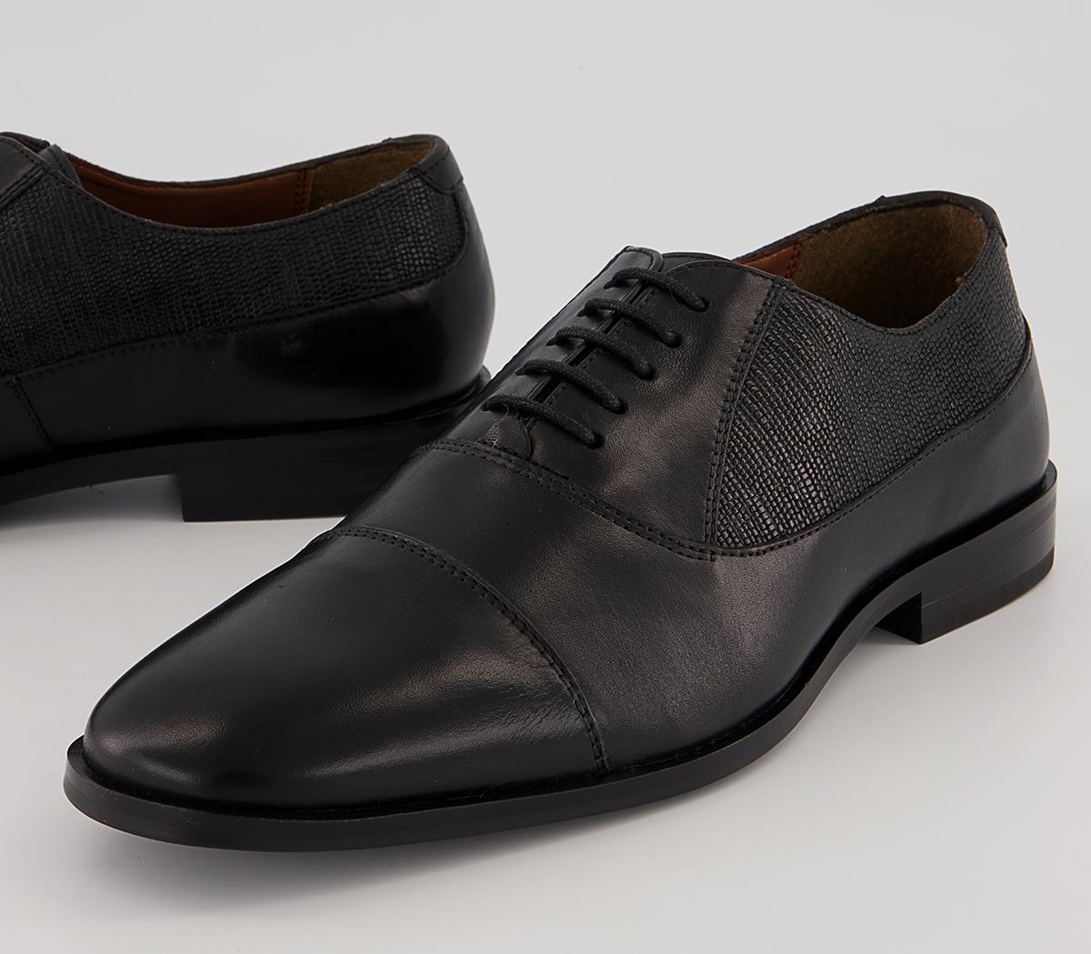 Walk London Florence Oxford Toe cap Shoes Walk London Florence Oxford Toe cap Shoes Black