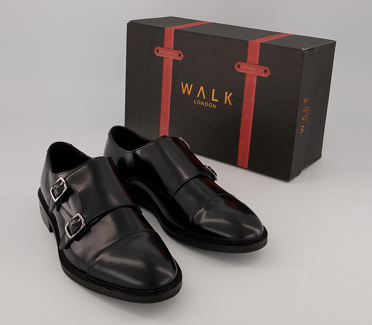 Walk London Oliver Monk Shoes Walk London Oliver Monk Shoes Black