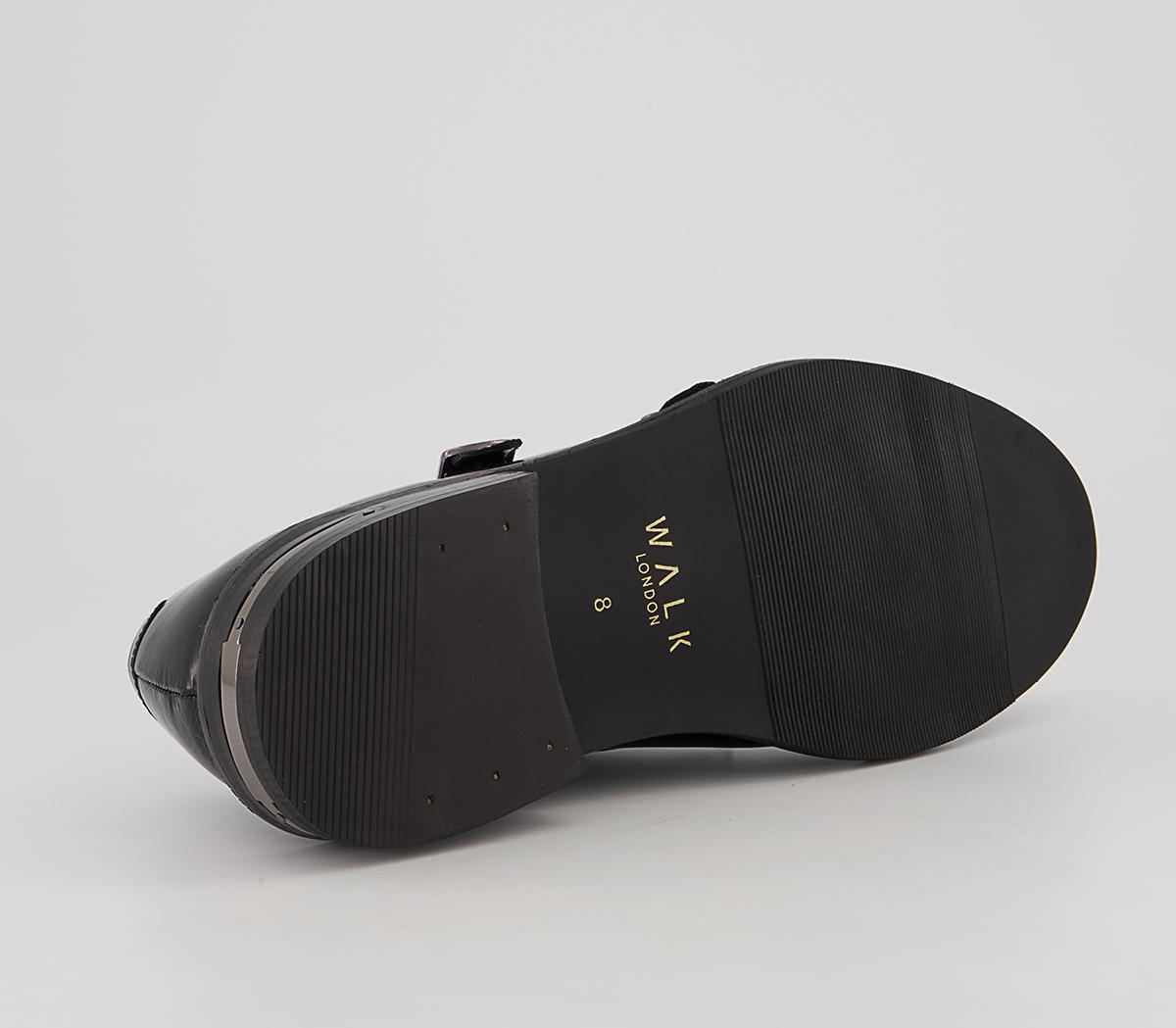 Walk London Oliver Monk Shoes Walk London Oliver Monk Shoes Black
