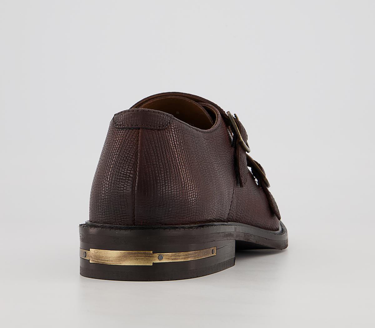 Walk London Oliver Monk Shoes Walk London Oliver Monk Shoes Brown
