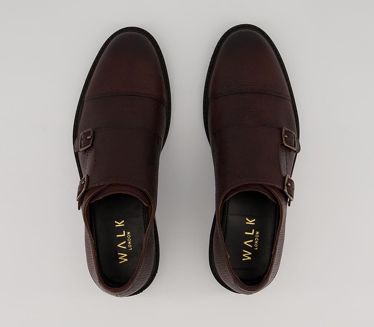 Walk London Oliver Monk Shoes Walk London Oliver Monk Shoes Brown