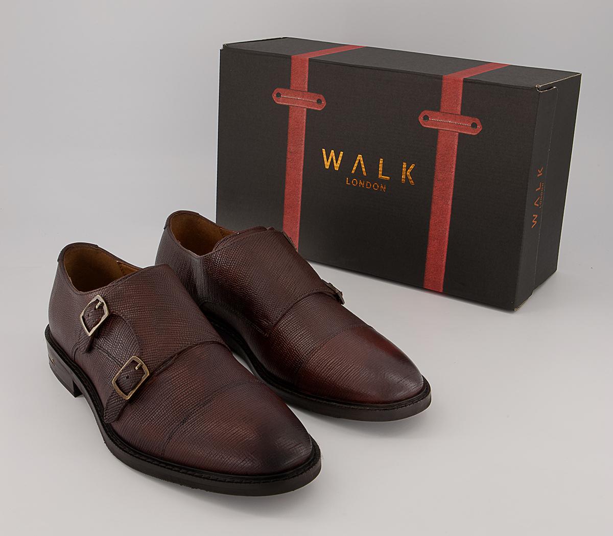 Walk London Oliver Monk Shoes Walk London Oliver Monk Shoes Brown