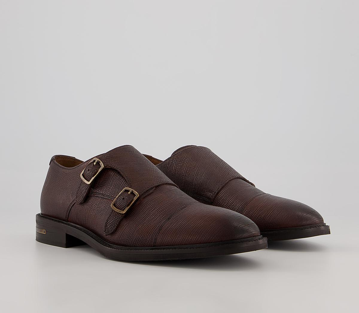 Walk London Oliver Monk Shoes Walk London Oliver Monk Shoes Brown