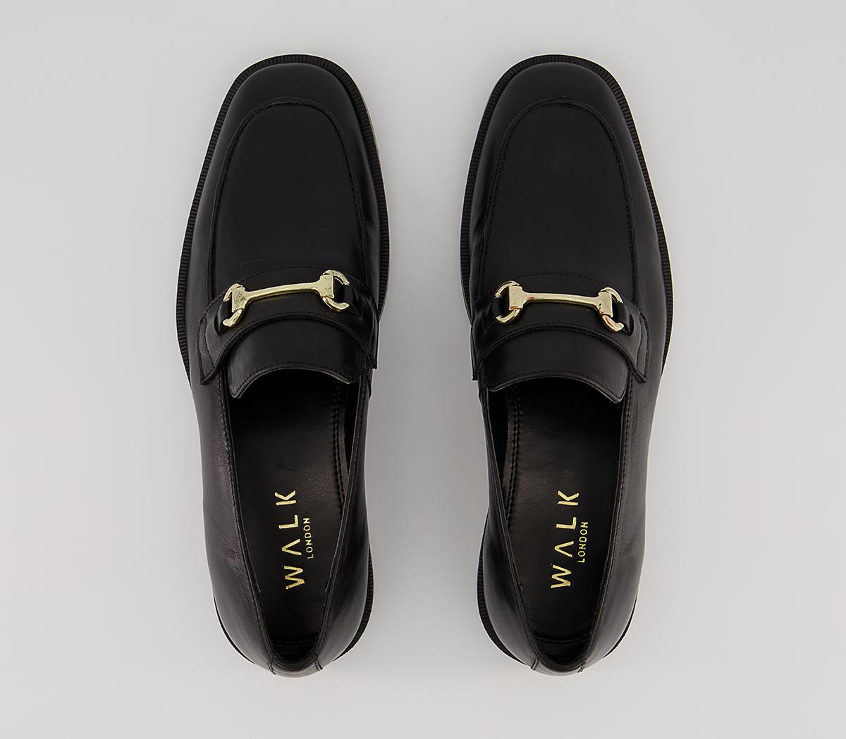 Walk London Alex Trim Loafers Walk London Alex Trim Loafers Black