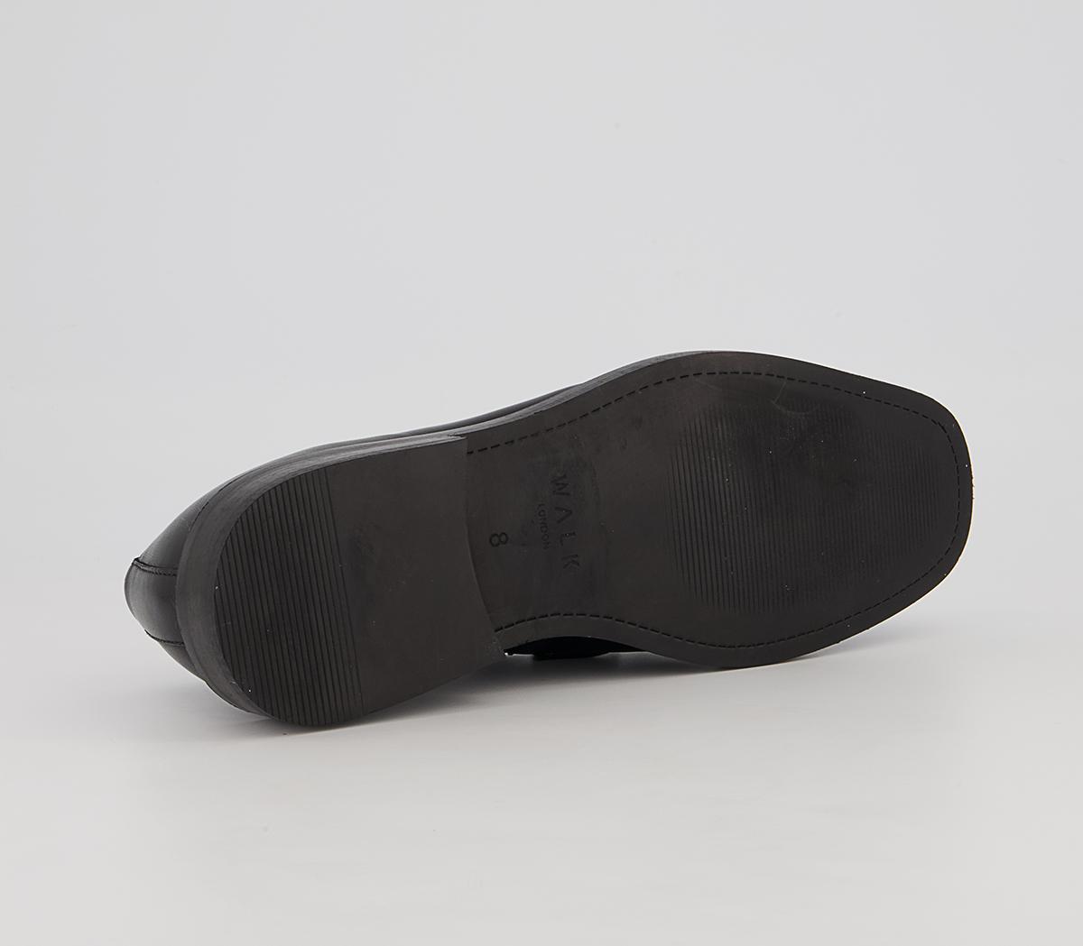 Walk London Alex Trim Loafers Walk London Alex Trim Loafers Black