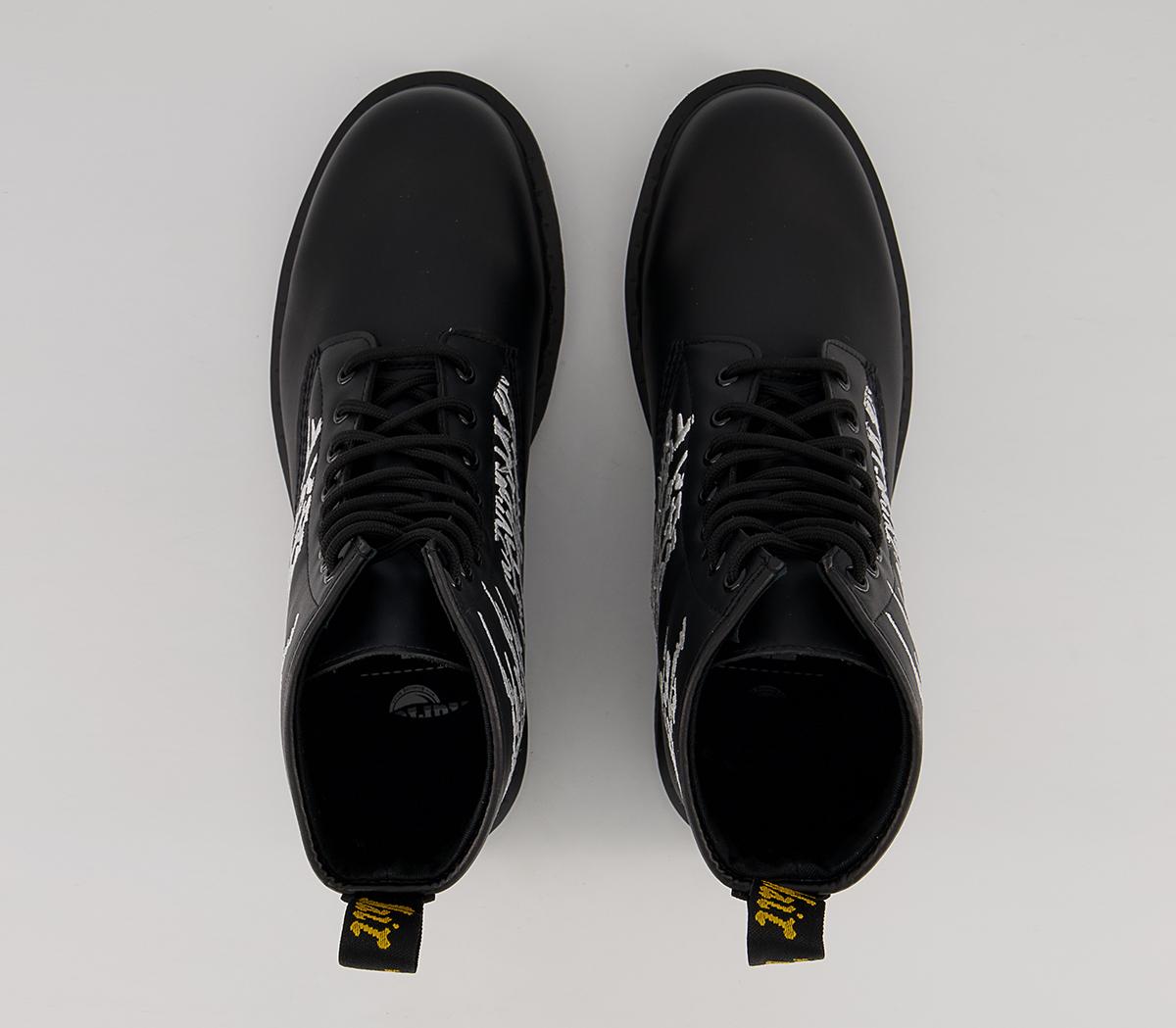 Dr. Martens 1460 Emb Futura Boots Dr. Martens 1460 Emb Futura Boots Black Nappa Leather